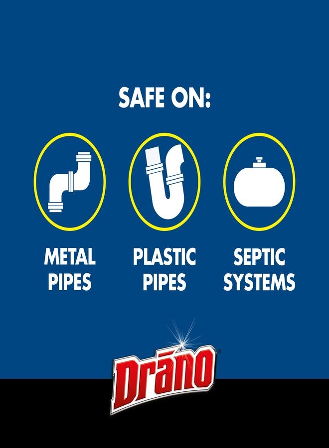 Drano Kitchen Granules Drain Clog Remover and Cleaner, Unclogs blockage from Grease or Cooking Oil, 8.8 oz - Image 4